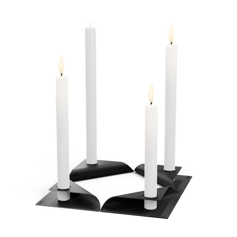Набір свічників SQUARE CANDLE Set silver зображення №9