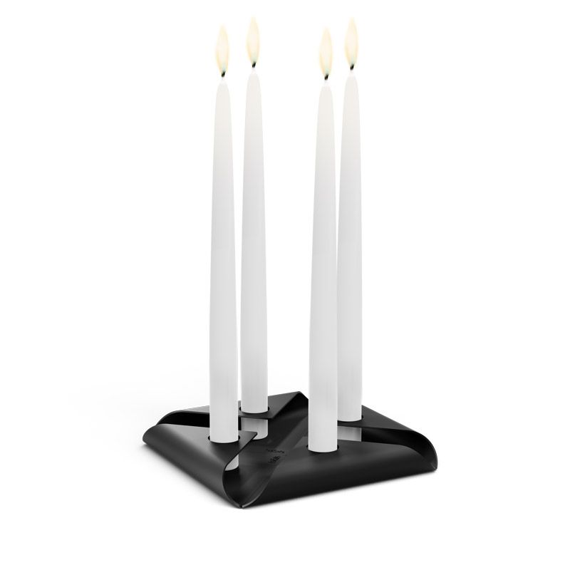 Набір свічників SQUARE CANDLE Set silver зображення №8