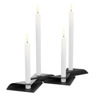Набір свічників SQUARE CANDLE Set black зображення №1 Набір свічників SQUARE CANDLE Set black зображення №1