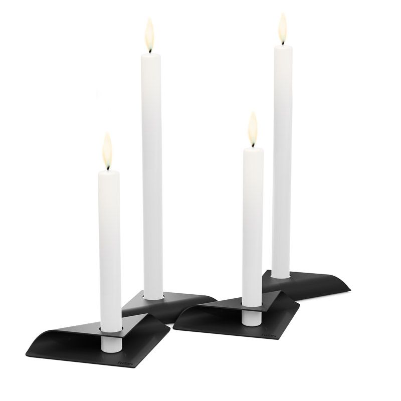 Набір свічників SQUARE CANDLE Set black зображення №1 Набір свічників SQUARE CANDLE Set black зображення №1