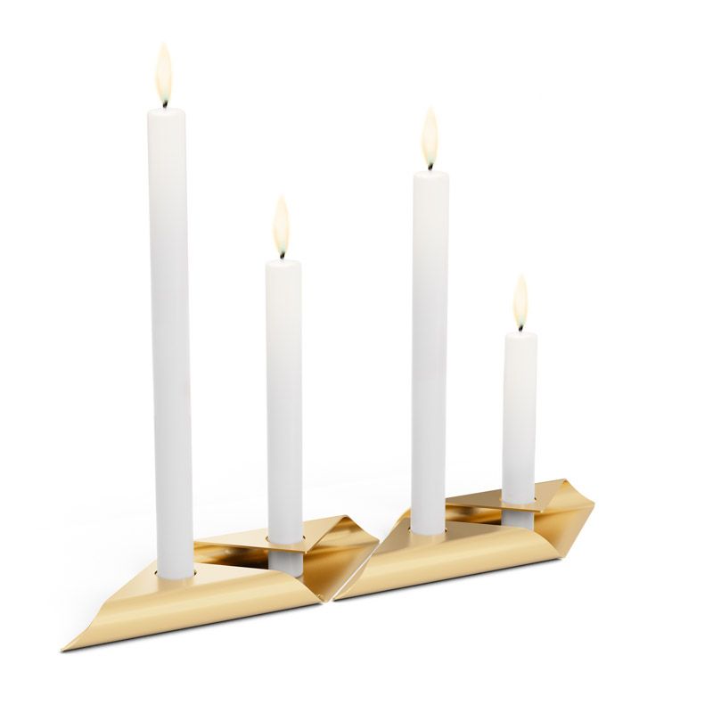 Набір свічників SQUARE CANDLE Set silver зображення №6
