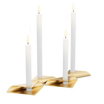 Набір свічників SQUARE CANDLE Set silver зображення №7