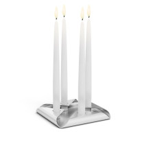 Набір свічників SQUARE CANDLE Set silver зображення №2