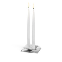 Набір свічників SQUARE CANDLE Set silver зображення №3