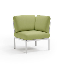 Кутовий модуль дивану KOMODO ANGOLO BIANCO-AVOCADO SUNBRELLA зображення №1