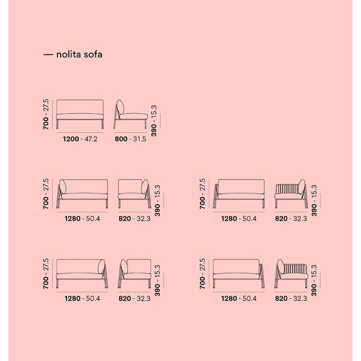 Модуль дивану Nolita Sofa Lineare зображення №6