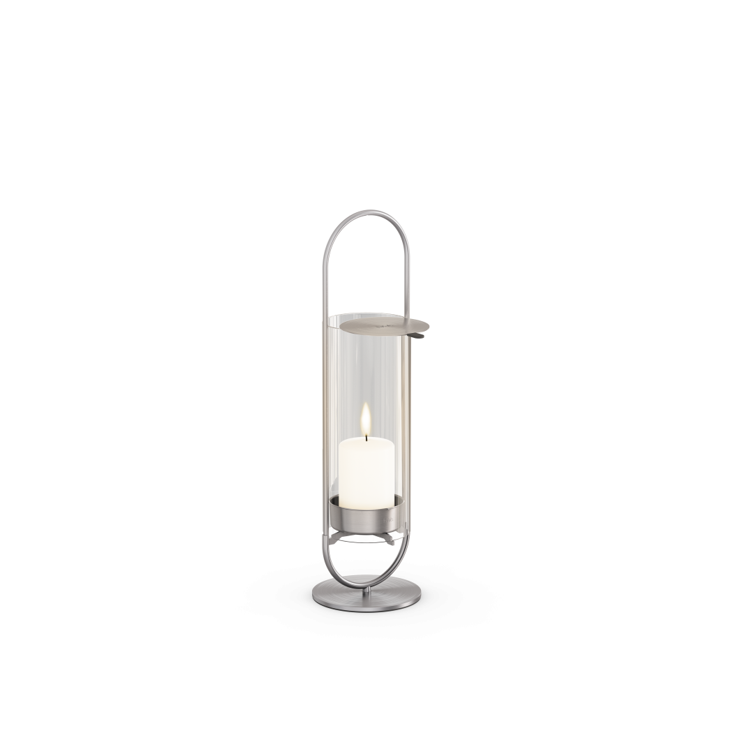 Свічник OVAL CANDLE 35 silver зображення №1