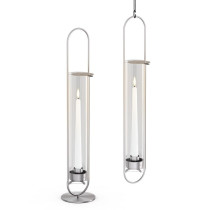 Свічник OVAL CANDLE 55 silver зображення №2 Свічник OVAL CANDLE 55 silver зображення №2