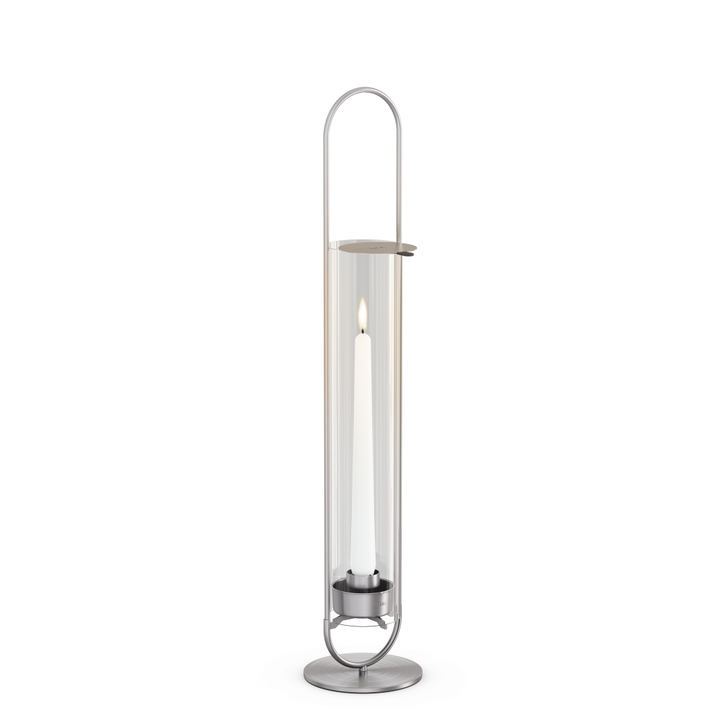 Свічник OVAL CANDLE 55 silver зображення №1 Свічник OVAL CANDLE 55 silver зображення №1