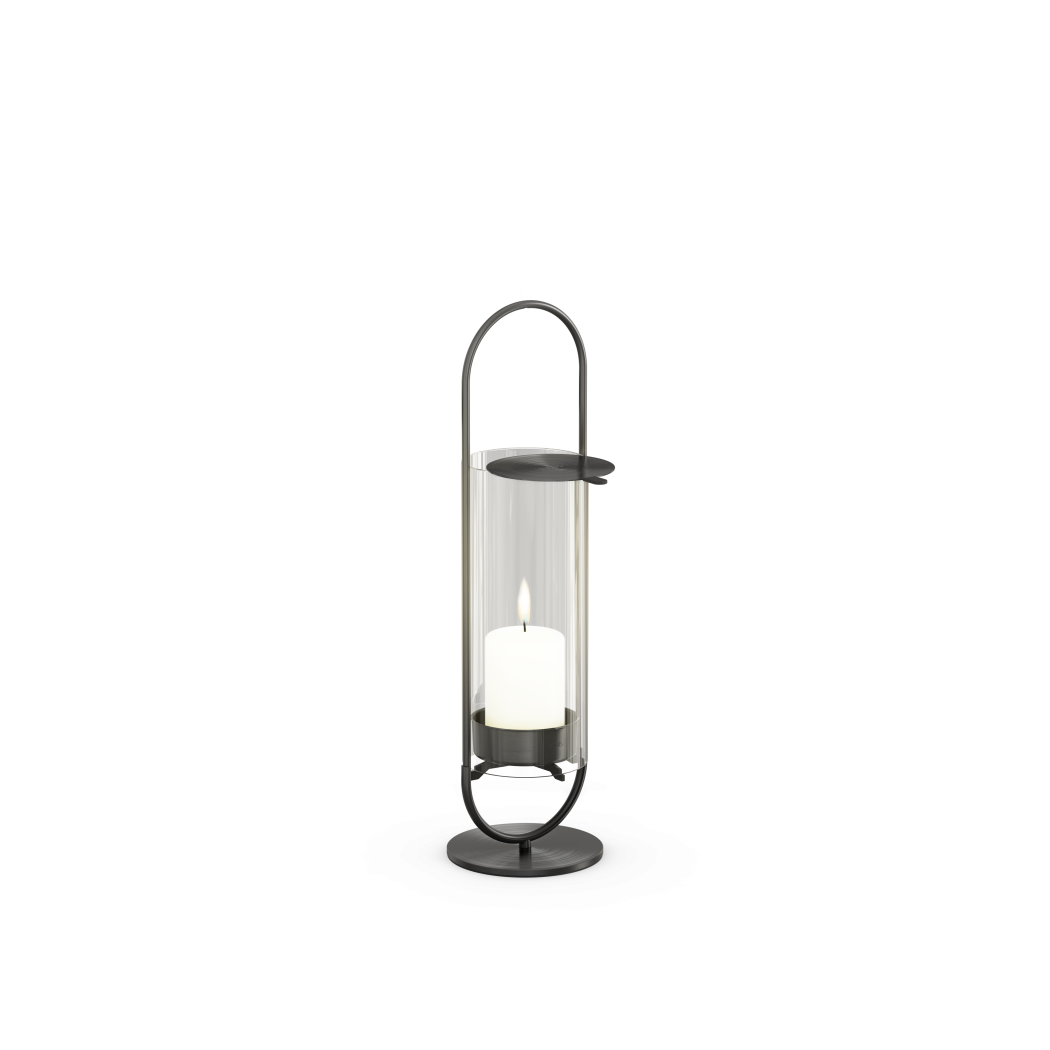 Свічник OVAL CANDLE 35 black зображення №1
