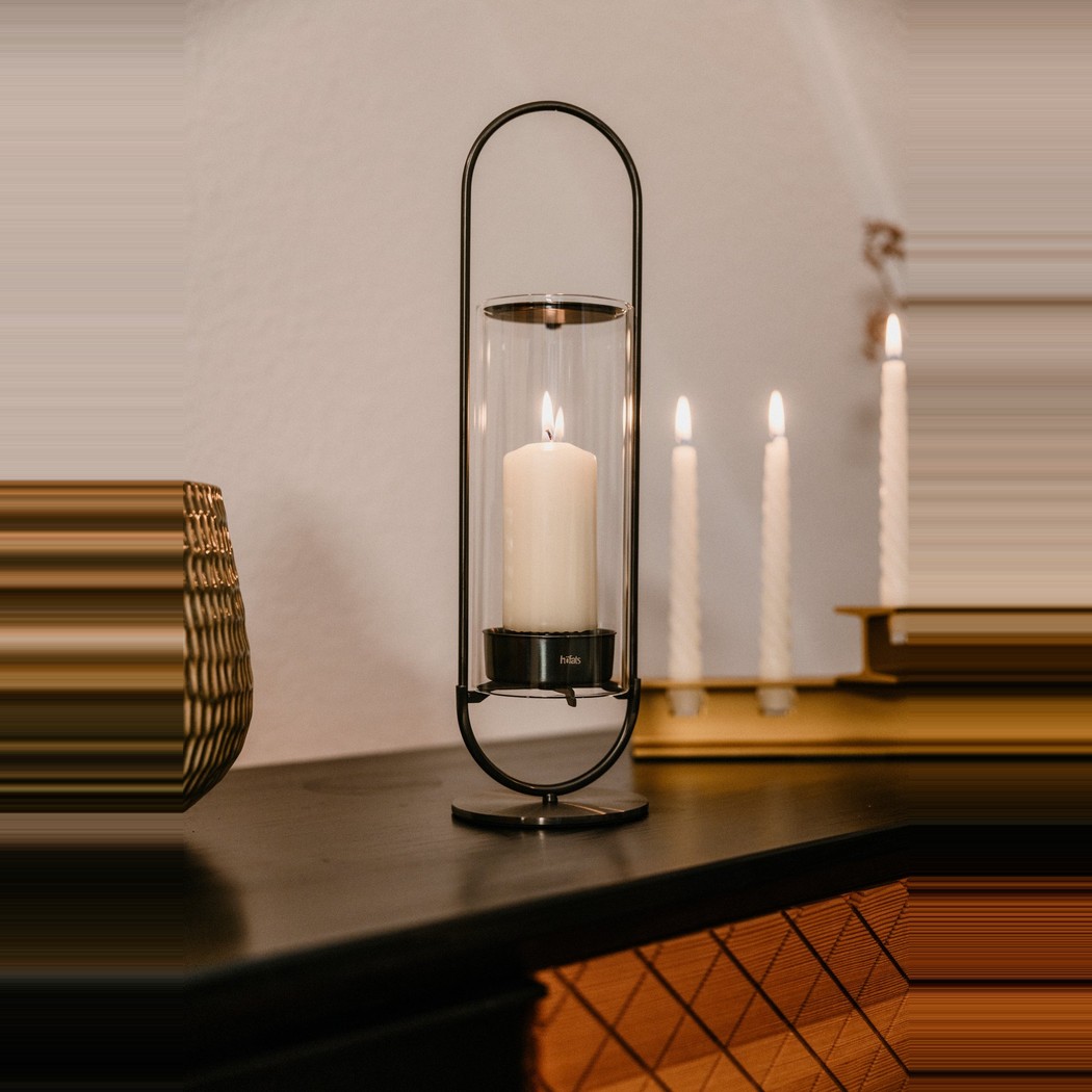Свічник OVAL CANDLE 35 black зображення №4