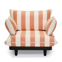 Крісло Paletti Lounge Stripe Orange Creme зображення №1 Крісло Paletti Lounge Stripe Orange Creme зображення №1