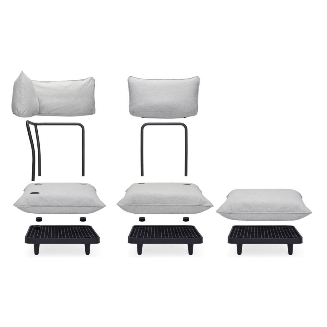 Модуль Paletti Hocker Stripe Orange Creme зображення №9