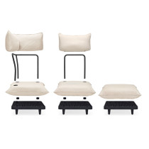Модуль Paletti Corner Seat Stripe Orange Creme (LEFT) зображення №7
