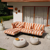 Крісло Paletti Lounge Stripe Orange Creme зображення №2