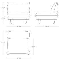 Модуль Paletti Seat Stripe Cacao зображення №10 Модуль Paletti Seat Stripe Cacao зображення №10