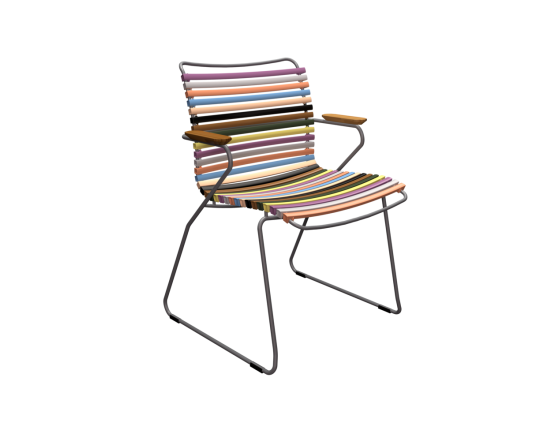 Крісло Click Dining Chair Bamboo Armrests Multi Color 1: фото - магазин CANVAS outdoor furniture.