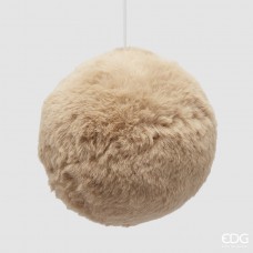 Новорічна іграшка Addobbo Palla Furry Hazelnut D12: фото - магазин CANVAS outdoor furniture.