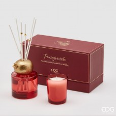 EDG Pomegranate подарунковий набір свічка + аромадіфузор: фото - магазин CANVAS outdoor furniture.
