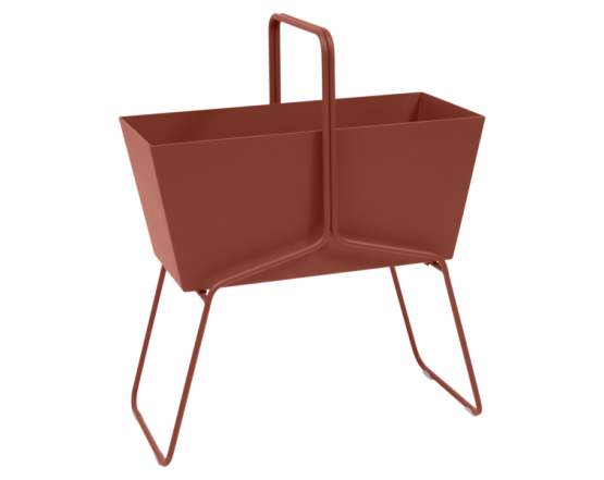 Кашпо Basket High Planter Red Ochre: фото - магазин CANVAS outdoor furniture.