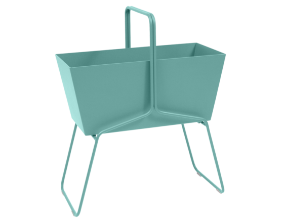 Кашпо Basket High Planter Lagoon Blue: фото - магазин CANVAS outdoor furniture.