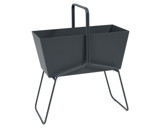 Кашпо Basket High Planter Anthracite: фото - магазин CANVAS outdoor furniture. Кашпо Basket High Planter Anthracite: фото - магазин CANVAS outdoor furniture.