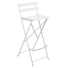 Bistro Foldable Bar Chair Cotton White: фото - магазин CANVAS outdoor furniture.