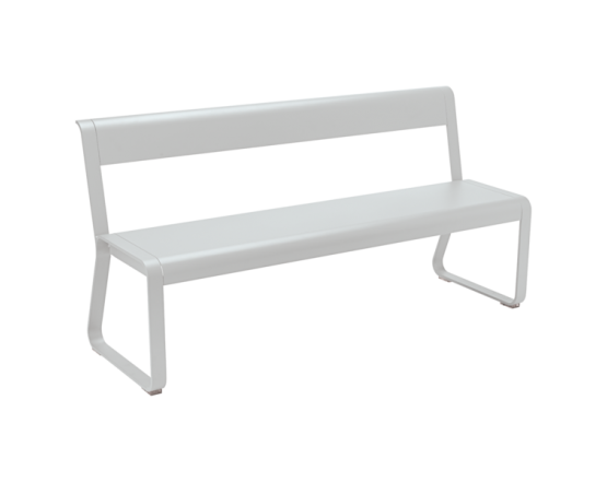 Лавка Bellevie Bench With Backrest Steel Grey: фото - магазин CANVAS outdoor furniture.