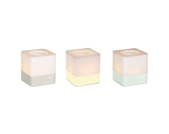 Підсвічники Cuub Set Of 3 Ice Mint / Frosted Lemon / Clay Grey: фото - магазин CANVAS outdoor furniture.