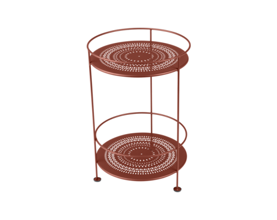 Кавовий стіл Guinguette Perforated Red Ochre: фото - магазин CANVAS outdoor furniture.