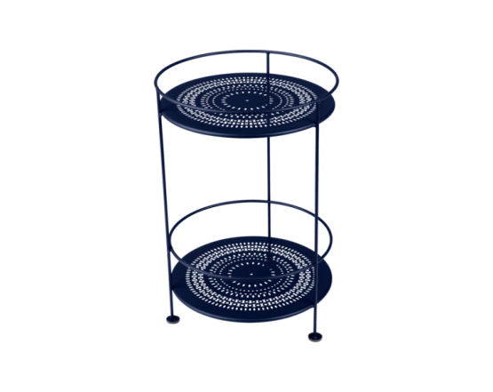 Кавовий стіл Guinguette Perforated Deep Blue: фото - магазин CANVAS outdoor furniture.