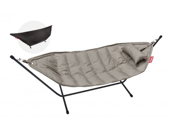 Гамак Headdemock Superb Deluxe + Подушка + Чохол Grey Taupe: фото - магазин CANVAS outdoor furniture. Гамак Headdemock Superb Deluxe + Подушка + Чохол Grey Taupe: фото - магазин CANVAS outdoor furniture.