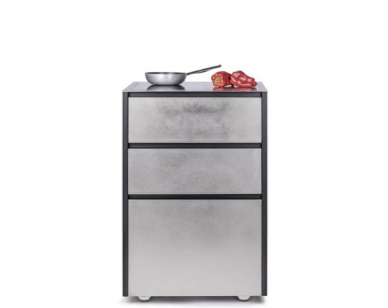 Induction stainless steel 658x658х970, три шухляди, 4 зони: фото - магазин CANVAS outdoor furniture.