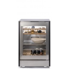 Refrigerator stainless steel 658x658х970, 1 скляні двері: фото - магазин CANVAS outdoor furniture.