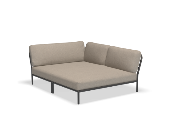 Модульний диван Level Cozy Corner Right Ash Sunbrella Heritage: фото - магазин CANVAS outdoor furniture.