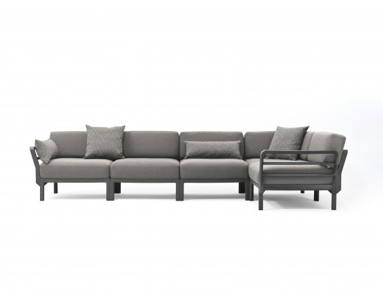 Диван Maximo 5 Basalto Lava Sunbrella: фото - магазин CANVAS outdoor furniture.