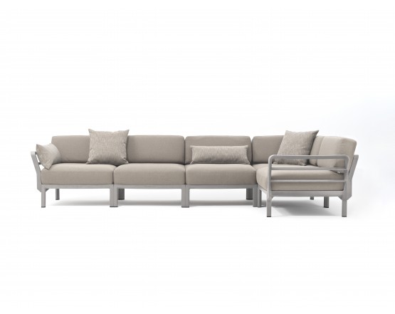 Диван Maximo 5 Gesso Perla Sunbrella: фото - магазин CANVAS outdoor furniture.