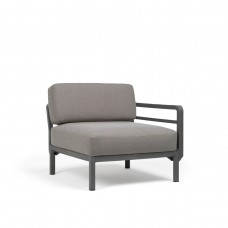 Модуль Maximo Elemento Terminale DX/SX Basalto Lava Sunbrella: фото - магазин CANVAS outdoor furniture.