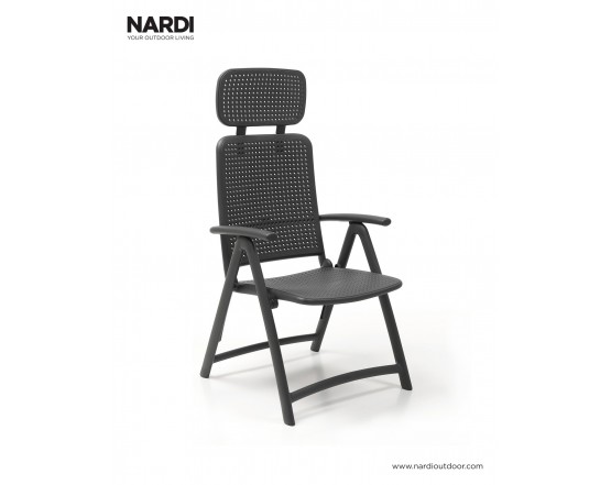 Крісло-шезлонг Acquamarina Antracite: фото - магазин CANVAS outdoor furniture.