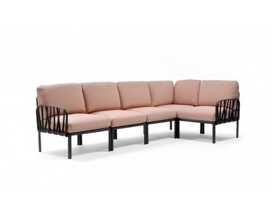 Модульний диван Komodo 5 Antracite Rosa Quarzo: фото - магазин CANVAS outdoor furniture.