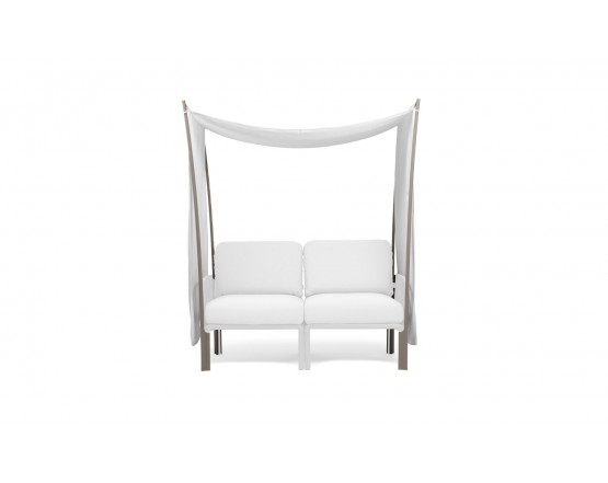 Балдахін Komodo Ombra 2 Tortora Velo White: фото - магазин CANVAS outdoor furniture.