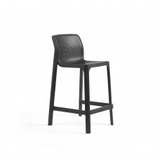 Барний стілець Net Stool Mini Antracite: фото - магазин CANVAS outdoor furniture.