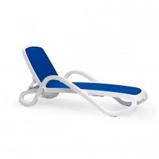 Шезлонг Alfa Bianco Blu: фото - магазин CANVAS outdoor furniture.