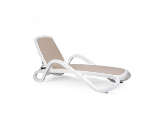 Шезлонг Alfa Bianco Tortora: фото - магазин CANVAS outdoor furniture.
