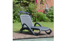 Шезлонг Alfa Antracite Trama Antracite: фото - магазин CANVAS outdoor furniture.