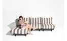 Модуль Paletti Hocker Stripe Cacao: фото - магазин CANVAS outdoor furniture.