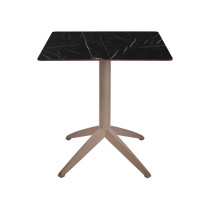 Стіл QUATRO FIX 70X70 TAUPE-MARBLE зображення №1 Стіл QUATRO FIX 70X70 TAUPE-MARBLE зображення №1