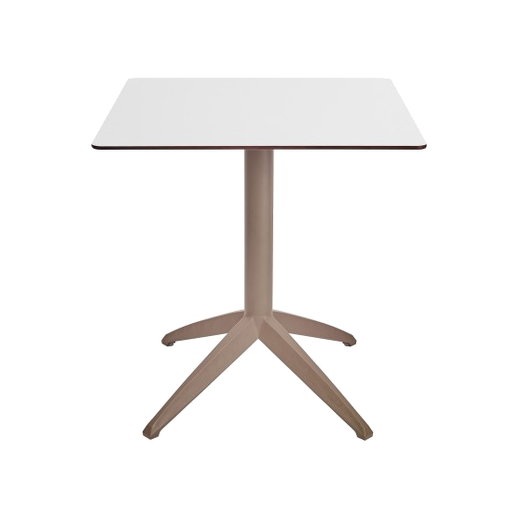 Стіл QUATRO FIX 70X70 TAUPE-WHITE зображення №1 Стіл QUATRO FIX 70X70 TAUPE-WHITE зображення №1