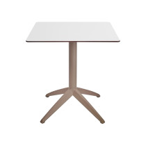 Стіл QUATRO FIX 70X70 TAUPE-WHITE зображення №1 Стіл QUATRO FIX 70X70 TAUPE-WHITE зображення №1