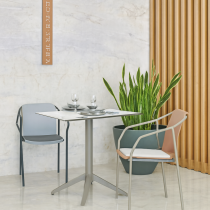 Стіл QUATRO FIX 60x60 ANTHRACITE-STONE зображення №2 Стіл QUATRO FIX 60x60 ANTHRACITE-STONE зображення №2